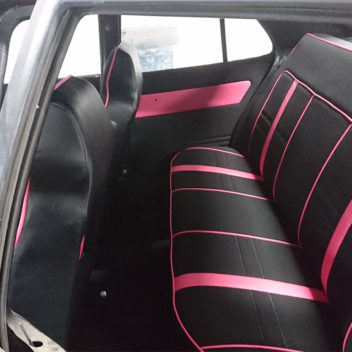 Black & Pink Car Seats